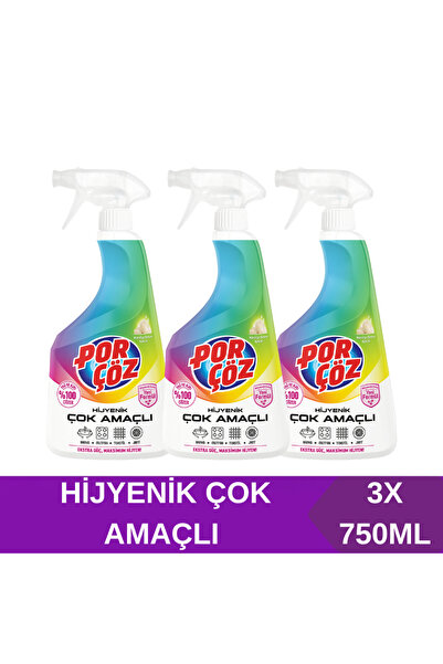 Porçöz Hijyenik Çok Amaçli 3X750 ml