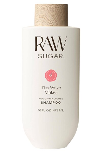 Raw Sugar شامبو الشعر المموج ذا ويف ميكر بالليتشي وجوز الهند 473 مل