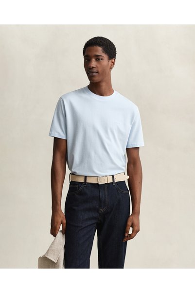 Gant Erkek Mavi %100 Pamuk T-Shirt