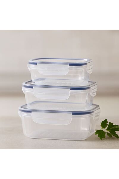 Mestore 3-Piece Leak-Proof Storage Container Set (500/1000/1700 ml)