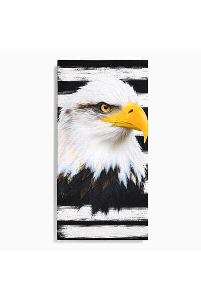 Luxcanva Tablou Canvas Spirit Liber 70x140 cm pe Sasiu Lemn Vultur Portret An...