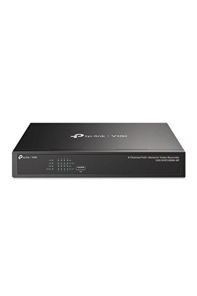 TP-LINK VIGI NVR1008H-8P NVR, 8 canale, 8MP, Plug & Play, PoE
