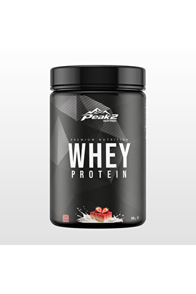 Peak2 Nutrition Whey Protein Tozu Çilekli Trileçe Aromalı 500Gr 20 Ölçek