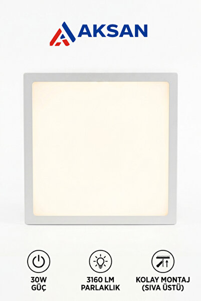 Cata CT-5274 30W Sıva Üstü Kare LED Panel Tavan Armatürü 3200K Günışığı 3160 ...