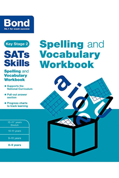 Bond Sats Skills Spelling And Vocabulary Workbook - 8-9 Years