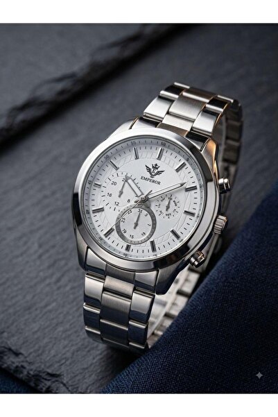 Emperor Marka Fonksiyon İndeksli Spor Metal Quartz Mekanizma Erkek Kol Saatleri