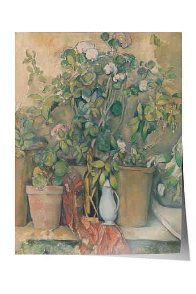 Zestia Post-Impressionist Premium Poster, Still Life with Flowers in Vase, No...