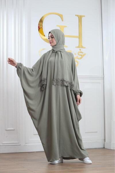 ghina hijab شرشف صلاة غنى حجاب فراشة - زيتي