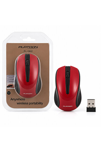 Platoon PL-1869 Kablosuz Wireless 2.4GHz USB Nano Alıcı Mouse