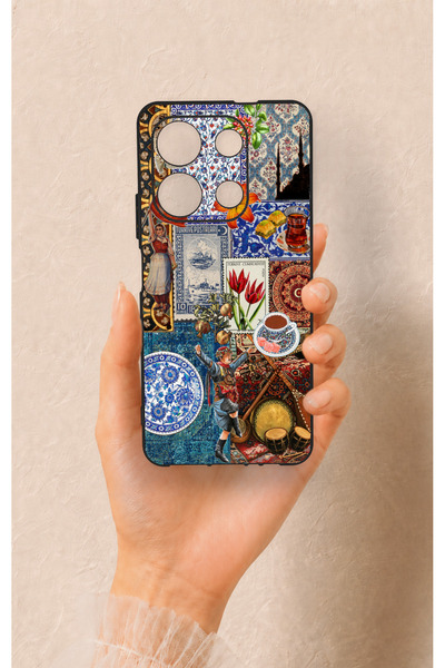 Vip Case İnfinix Note 30 Uyumlu Osmanlı ve Türk Kültürü Desenli Silikon Kılıf
