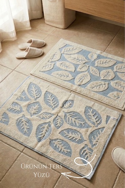 TAYA HOME 100% Cotton Bath Foot Towel 50X70 cm Set of 2 Soft High Absorbent T...