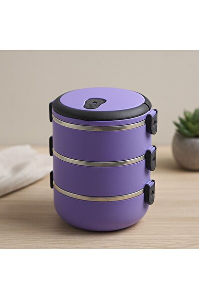 Mestore 3-Pack of 1.8L Lilac Sefer Bowl Storage Containers