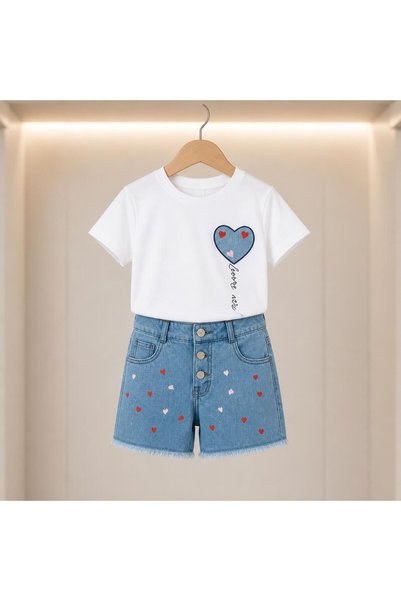ALG Girl's Set, White Color