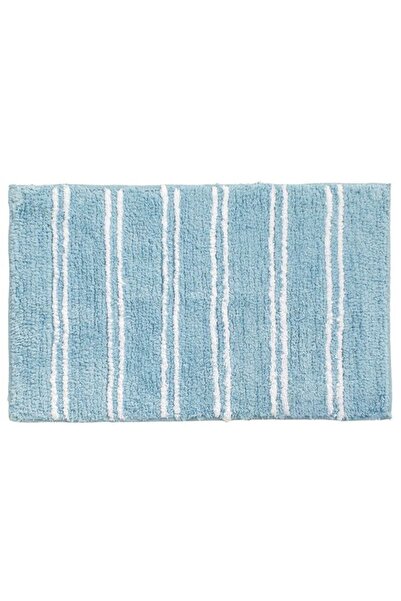 CATIANO Covoras Baie Bleu cu Dungi Albe 60x40cm