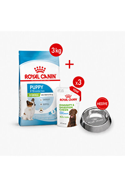 Royal Canin Xsmall Puppy- Yavru Kuru Köpek Maması 3kg + Yavru Ödül Maması 3x ...