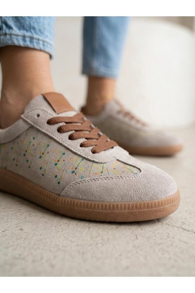 Venüs 2609922K Women's Genuine Leather Suede Patterned Sneaker Shoes