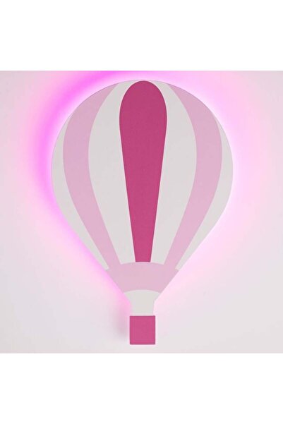 CATIANO Lampa cu LED Alb Roz in Forma de Balon de Aer Cald Ø15.5x23cm