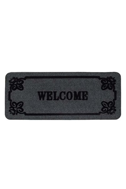 CATIANO Covoras Treapta Intrare Gri Mocheta Welcome 60x25cm