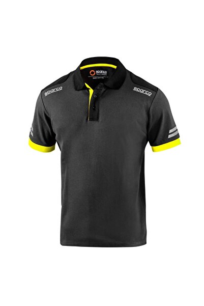 Sparco Tech Toledo Ανδρικό Μπλουζάκι Πόλο Εργασίας Γκρι/Φωσφοριζέ Κίτρινο (02...