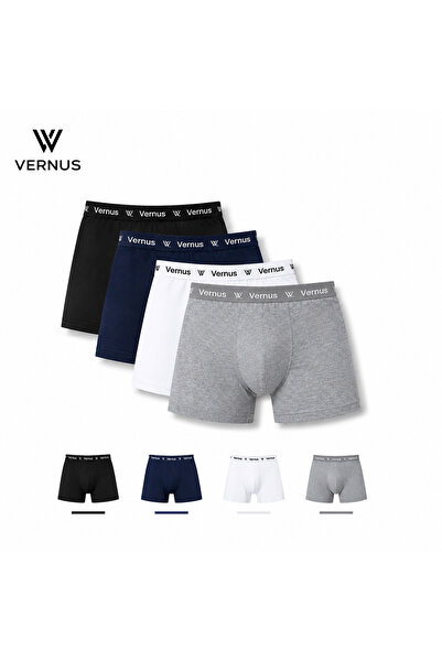 VERNUSCLOTHING بوكسر رجالي_اربعة ألوان_4علب