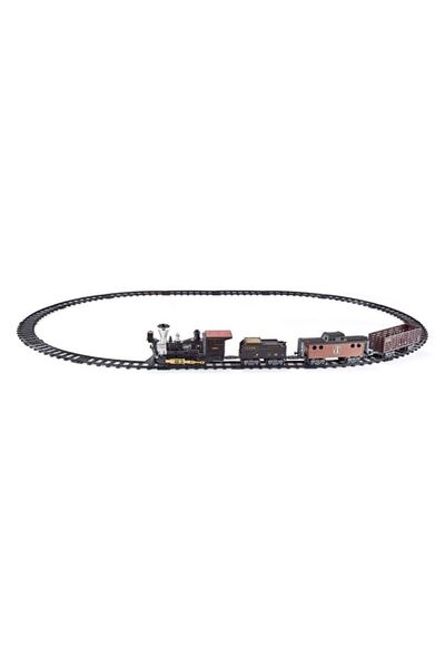 CATIANO Trenulet Electric Western cu 3 Vagoane Locomotiva Sunet & Lumini