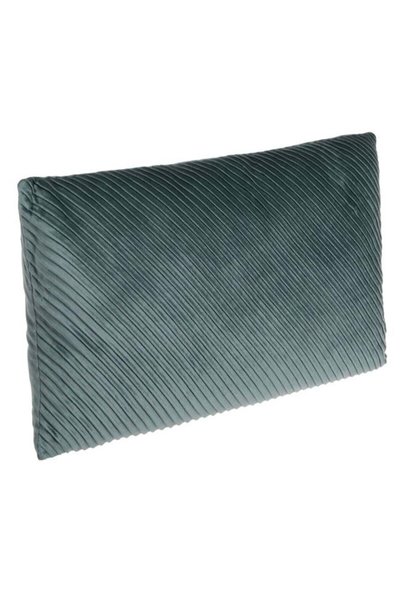 CATIANO Perna Decorativa de Iarna Verde Menta Velvet cu Model Reliefat 50x30cm