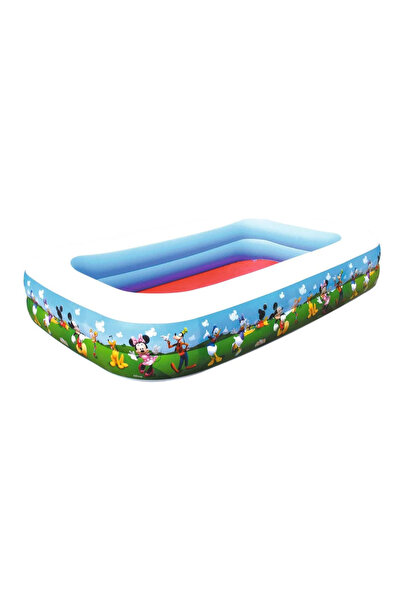 Solplant Piscina gonflabila pentru copii, dreptunghiulara, model Mickey Mouse...