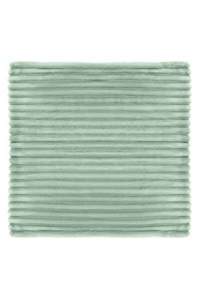 OEM Față de pernă decorativă de iarnă din flanelă, verde mentă, 45 x 45 cm