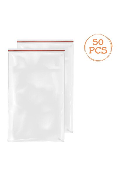 CATIANO Pungi de Depozitare din Plastic cu Fermoar Ziplock 12x18cm - 50buc