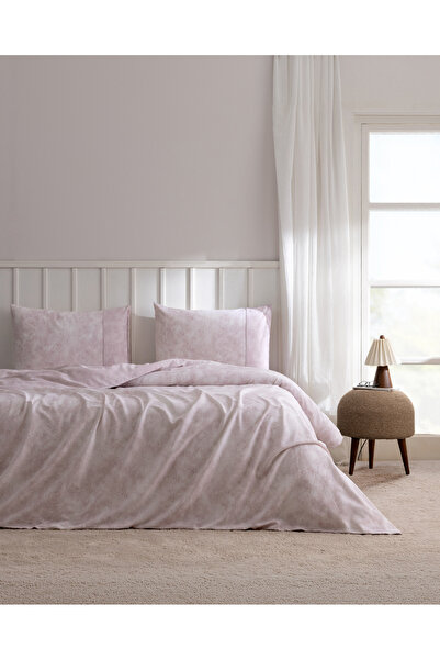 Madame Coco Denise Double Coco Crep 100% Cotton Printed Bed Sheet and Duvet C...