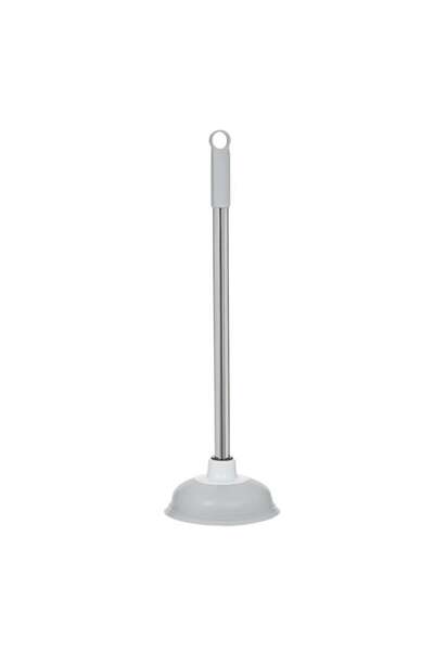 CATIANO Pompa Desfundat Chiuveta Gri cu Maner Metalic cu Insurubare Ø15x45cm