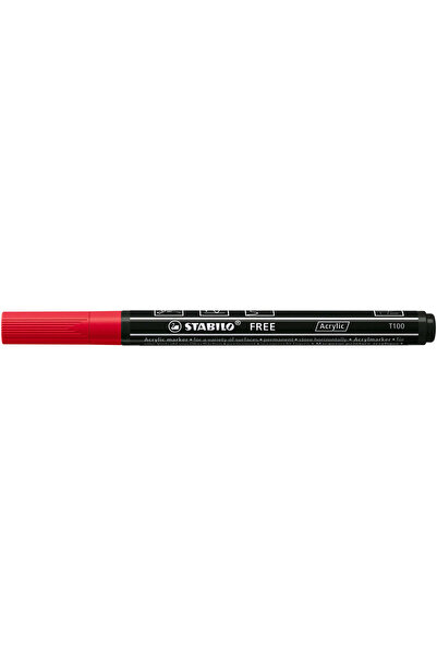 Stabilo Marker acrilic Free Acrylic T100, carmin