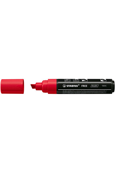 Stabilo Marker acrilic Free Acrylic T800, carmin