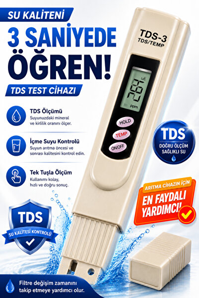 AQUAFLO Su Arıtma Cihazı İçin Su Ölçüm Cihazı TDS Metre