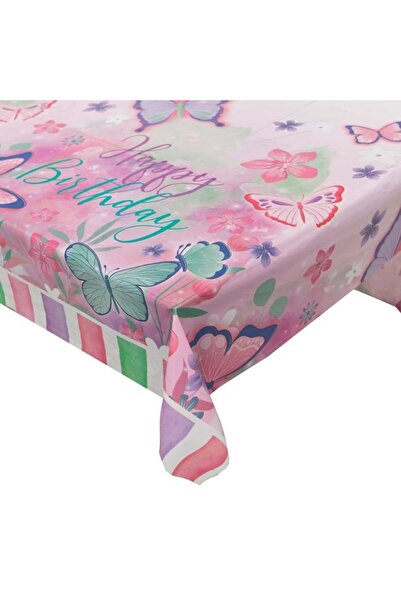 CATIANO Fata de Masa de Petrecere din Plastic Alb Roz Verde Menta Fluturi 180...