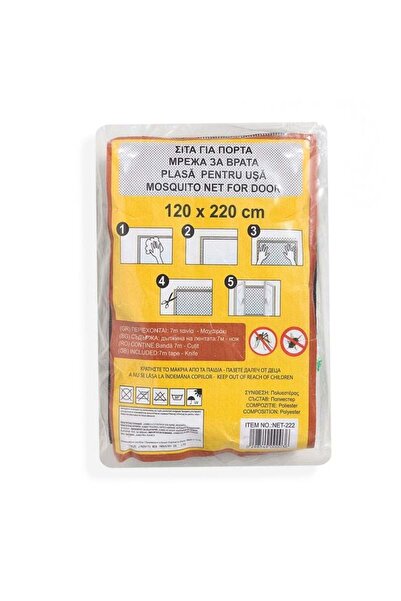 CATIANO Plasa Anti Tantari Neagra pentru Usa - Fereastra 2.2x1.2m