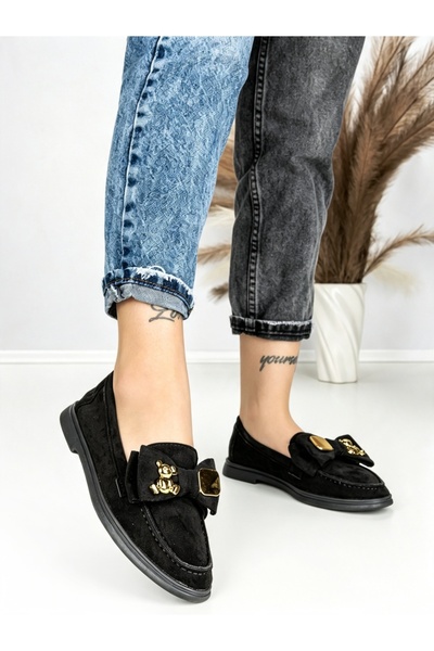 Annalise Pantofi casual dama negri din material textil Zanzaya