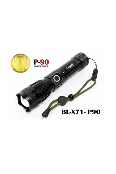 Bailong Επαναφορτιζόμενος φακός LED P90 bl-x71-p90