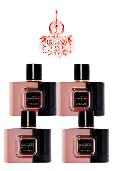 Faan 4 قطع من عطر L'Homme Highness الفاخر سعة 100 مل