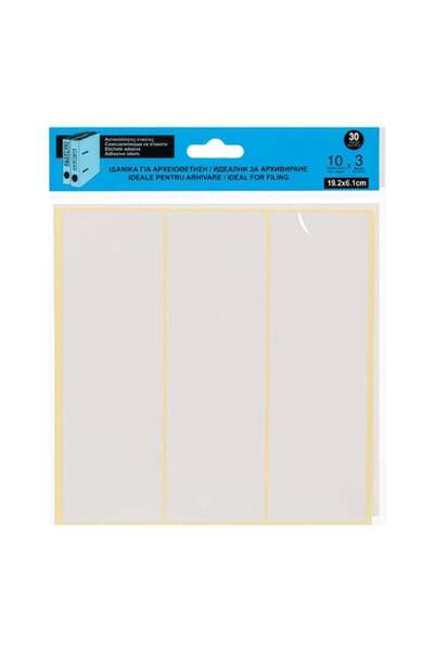 CATIANO Etichete Autocolante Albe 19.2x6.1cm - 30buc