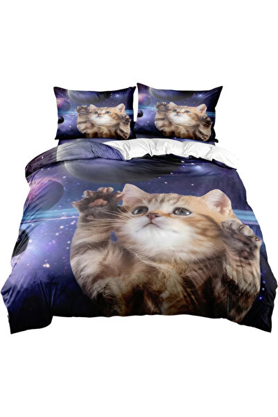 OtherMax Lenjerie de Pat pentru Copii Set 3 Piese 200x200 cm 2 Fețe de Pernă ...