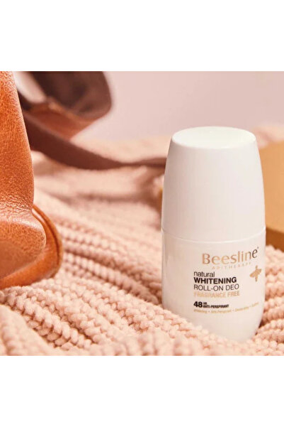 Beesline رول أون مزيل العرق الطبيعي المفتّح والمضاد للتعرق خالي من العطر لحماية 48 ساعة من بيزلين