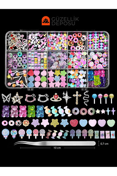Güzellik Deposu Protez Tırnak Nail Art Charm Tırnak Süsleme Charm Çeşitleri