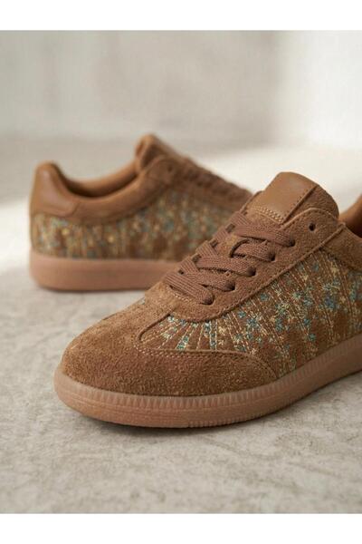 Venüs 2609922K Kadın Hakiki Deri Süet Desenli Sneaker Ayakkabı