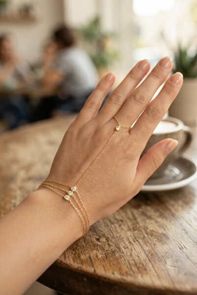 Clariss Gold Color Brass Double Row Shahmeran