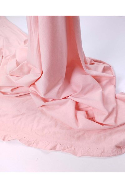 Kumaş Parça Açık Pembe İnce Süprem Penye Kumaş Tişörtlük & Elbiselik En: 160cm