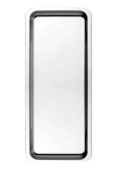 Kittiwake Home Life 1 Piece Silver Narrow Rectangular Metal Presentation Tray...