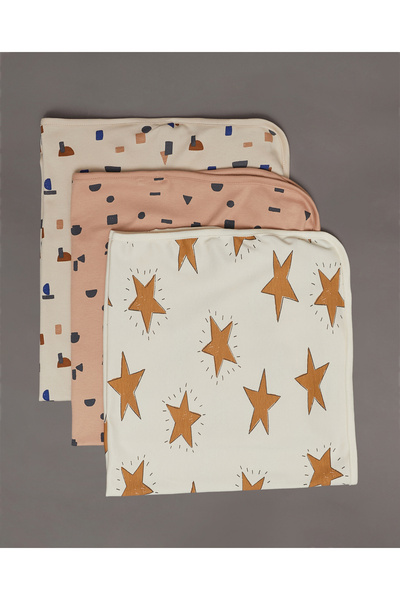 BABIES & More Printed Pack Of 3 Blankets