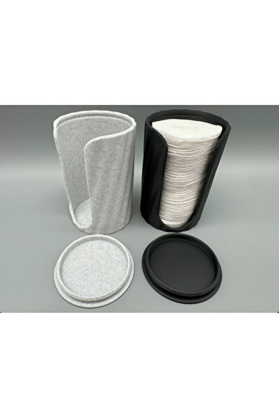 daısydecoratıon Makeup Remover Cotton Box Suitable for Travel 1 Piece Marble ...