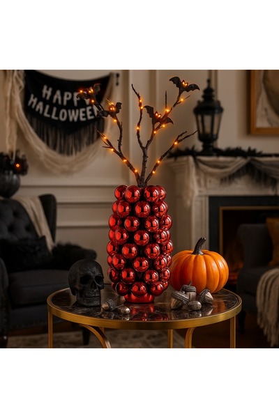 Ornament24 Vaza decorativa cu bubble, din portelan, neagra, 24 cm